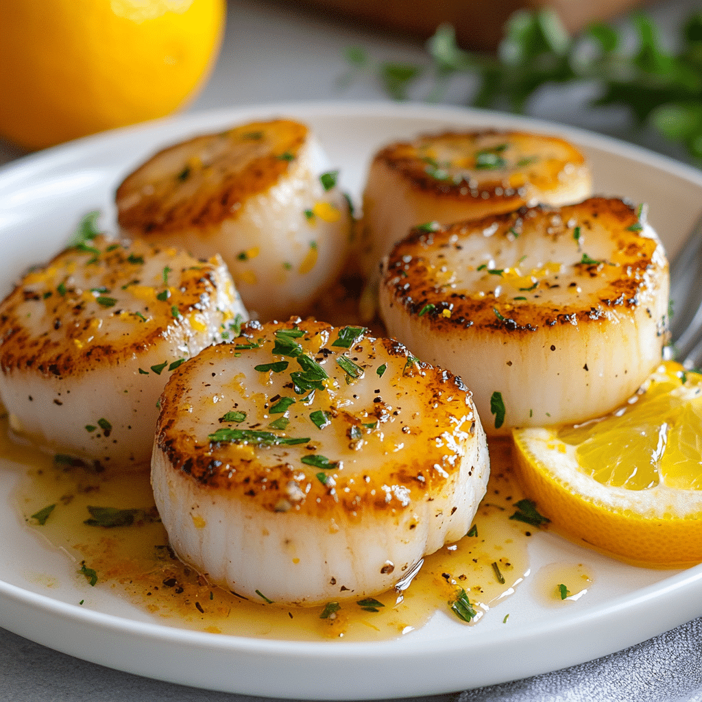 Scallops Sous Vide Frozen: Perfectly Tender & Juicy Every Time 6 Scallops Sous Vide Frozen served beautifully with fresh garnishes