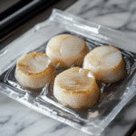 Scallops Sous Vide Frozen served beautifully with fresh garnishes