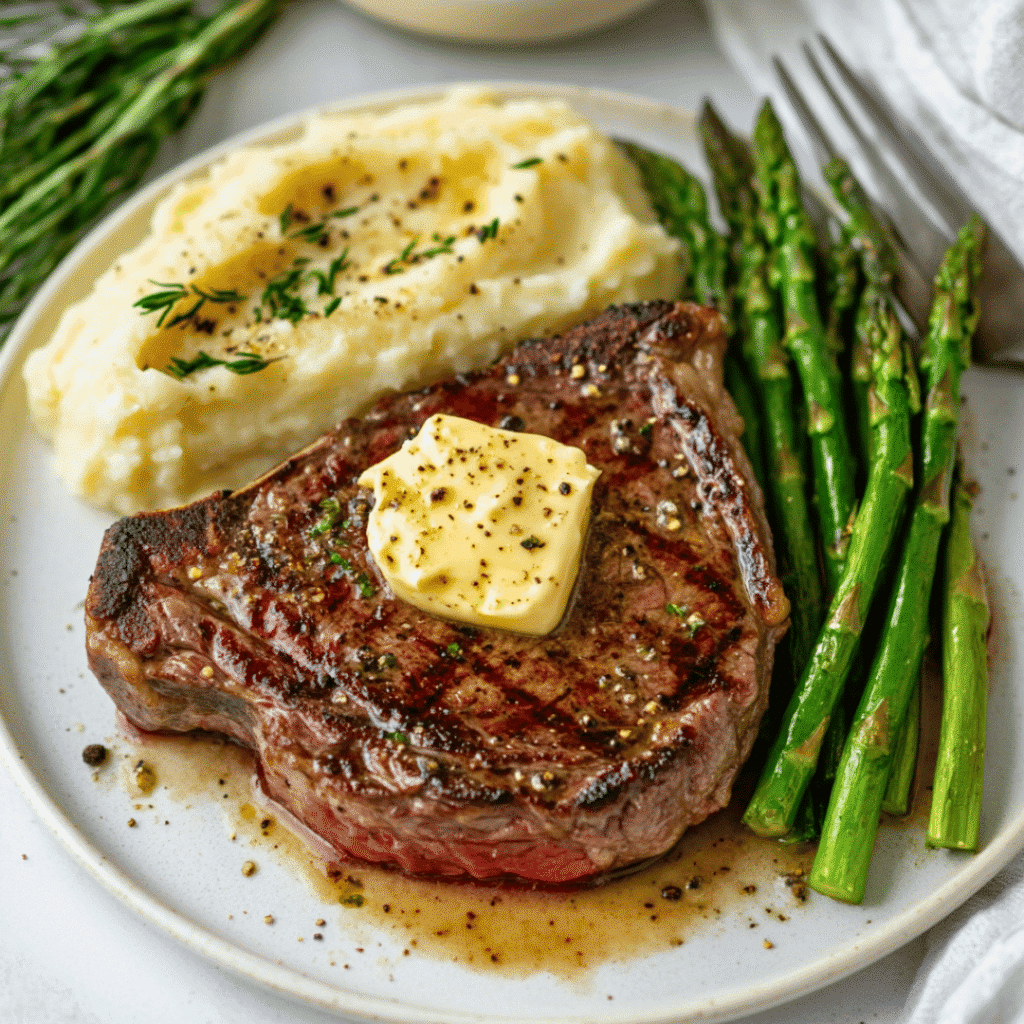 Sous Vide Ribeye Steak – Perfectly Tender, Juicy & Foolproof 6 plated sous vide ribeye steak