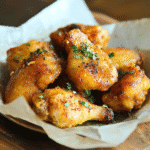 sous vide chicken wings crispy on a plate
