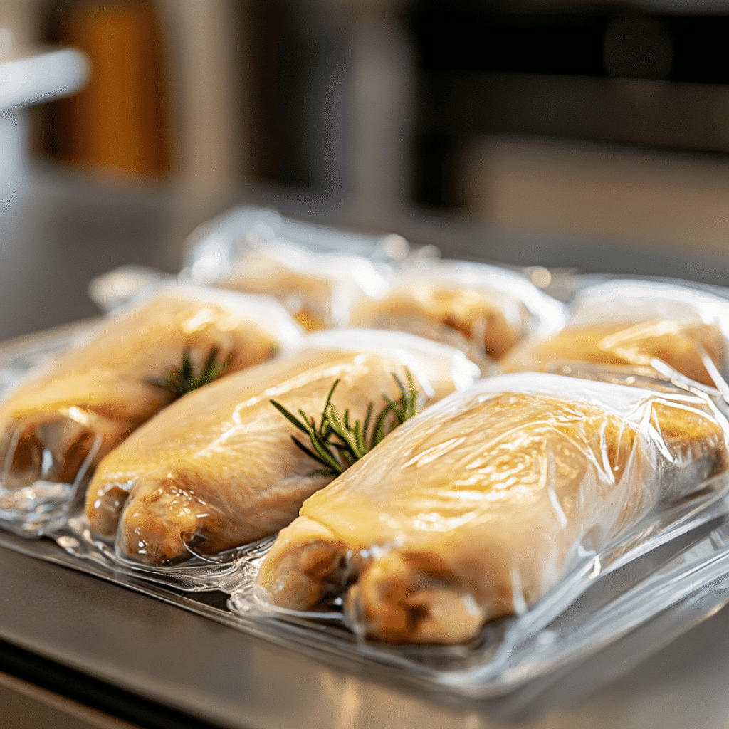 Perfect Sous Vide Chicken Wings – Crispy, Juicy & Absolutely Irresistible 7 sealed sous vide chicken wings in bag