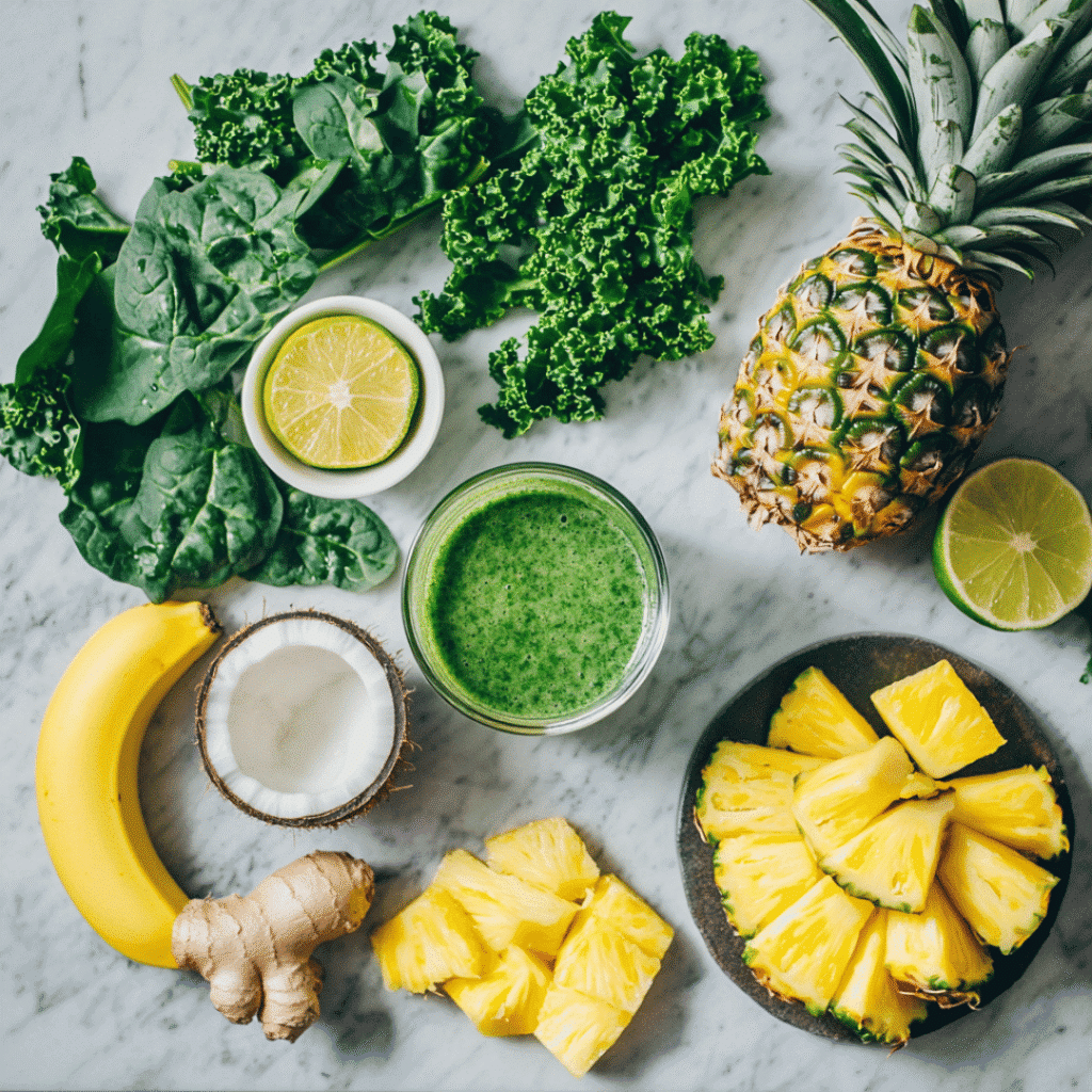 Detox Island Green Smoothie – Tropical Clean Energy in a Cup 4 Detox island green smoothie ingredients