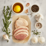 Sous Vide Turkey Breast Recipe: The Perfectly Juicy & Tender Meal Every Time 13 Sous vide turkey breast recipe card with ingredients and cooking instructions