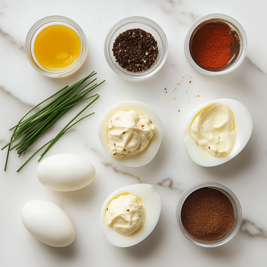 Sous Vide Deviled Eggs: Foolproof, Flavorful, and Easy to Make 6 Sous vide deviled egg ingredients
