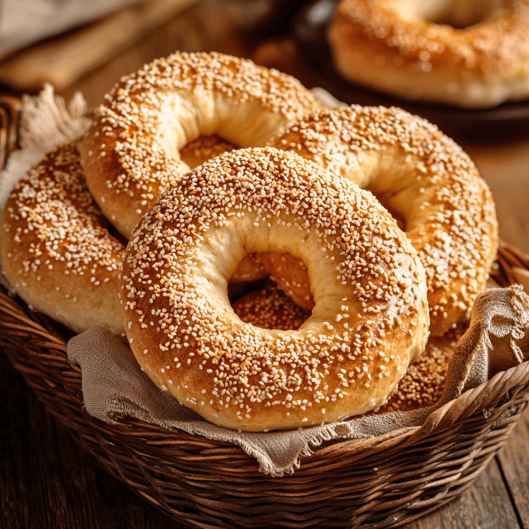 Cottage cheese gluten free bagel on rustic table
