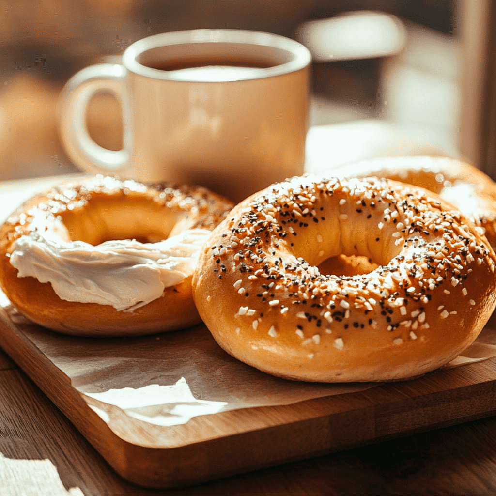 2 Ingredient Bagel with Cottage Cheese (Quick & Healthy Recipe) 8 Serving 2 ingredient cottage cheese bagels