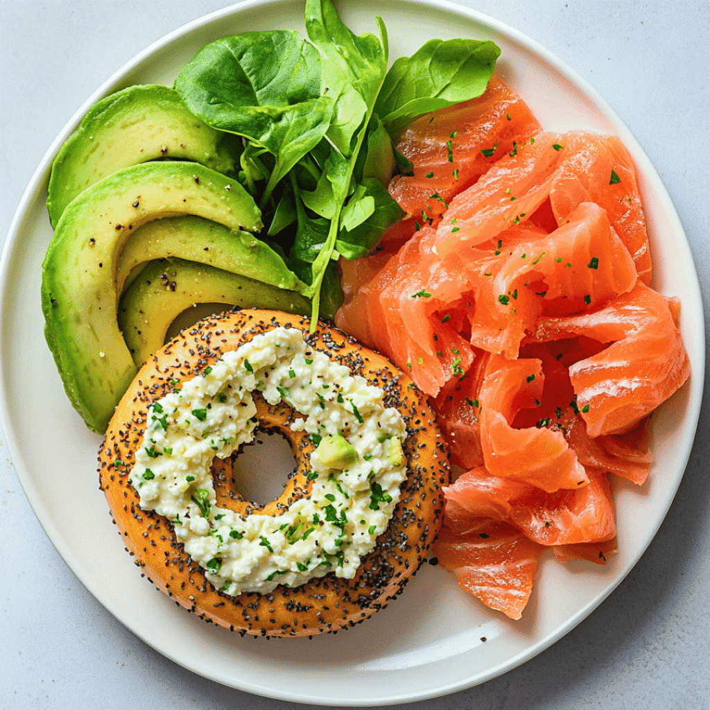 Keto Cottage Cheese Bagels: Easy Low-Carb Breakfast Recipe 8 Served Keto Cottage Cheese Bagel with Toppings