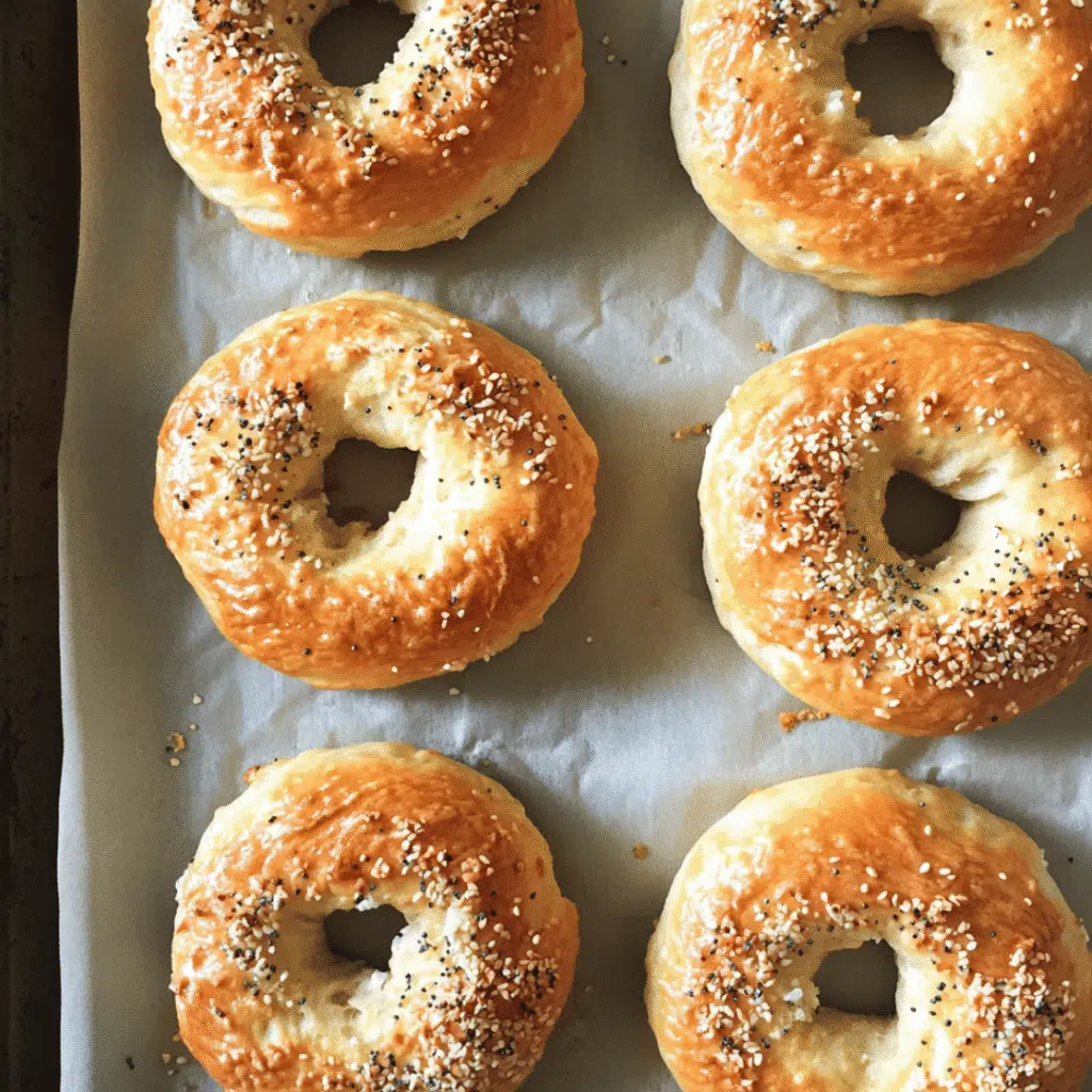Cottage Cheese Bagels with Bread Flour – Chewy, Easy & Protein-Rich 8 Shaped cottage cheese bagels ready to bake