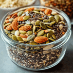 Bariatric Seed Recipe for Weight Loss: Easy, Powerful, Real Results 5 Bariatric seed recipe ingredients arranged on a kitchen table