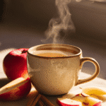 Apple Peel Tea Recipe for Weight Loss: Simple, Natural & Effective 5 apple peel tea in mug with fresh apple skins and cinnamon