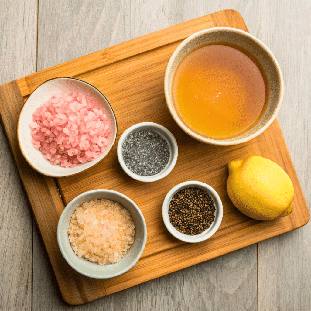 Japanese Mounjaro with Apple Cider Vinegar – Natural Weight Loss Duo 5 Apple cider vinegar, miso, pink salt, chia ingredients