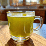 Natural Mounjaro Tea Recipe for Weight Loss and Energy 4 Natural Mounjaro Tea in Glass Mug with Ginger