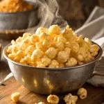Buttered Popcorn Recipe: Crispy, Golden, and Full of Flavor 4 Buttered Popcorn in a Bowl