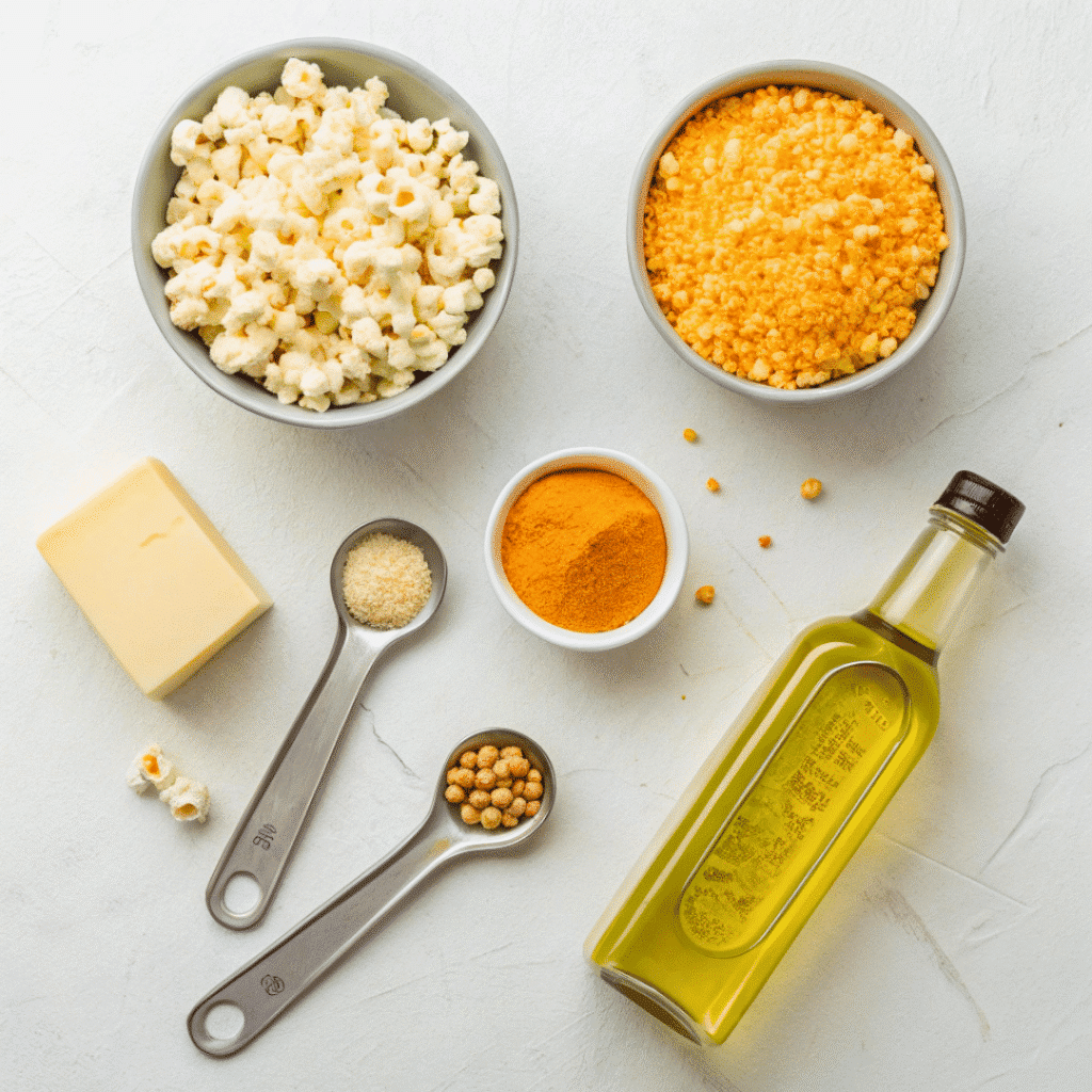 Cheddar Cheese Popcorn Recipe: Quick, Addictive & Ultra Cheesy Snack 5 cheddar popcorn ingredients