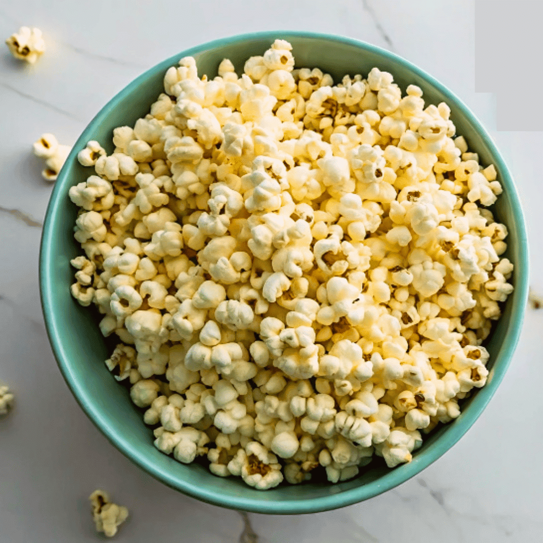 Fresh kettle corn recipe on rustic table