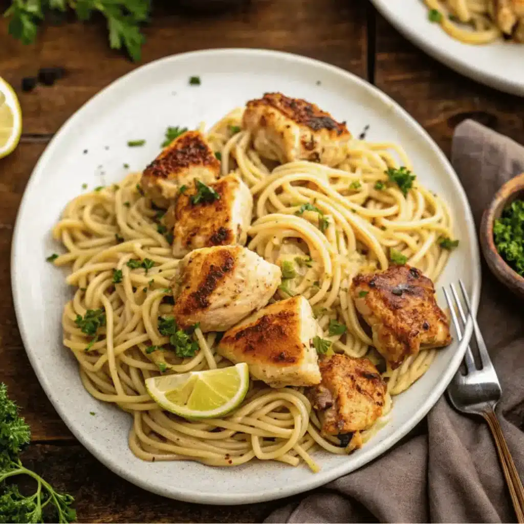 Cowboy Butter Chicken Linguine Recipe: Creamy Pasta Comfort 6 Tossing pasta in Cowboy Butter Sauce