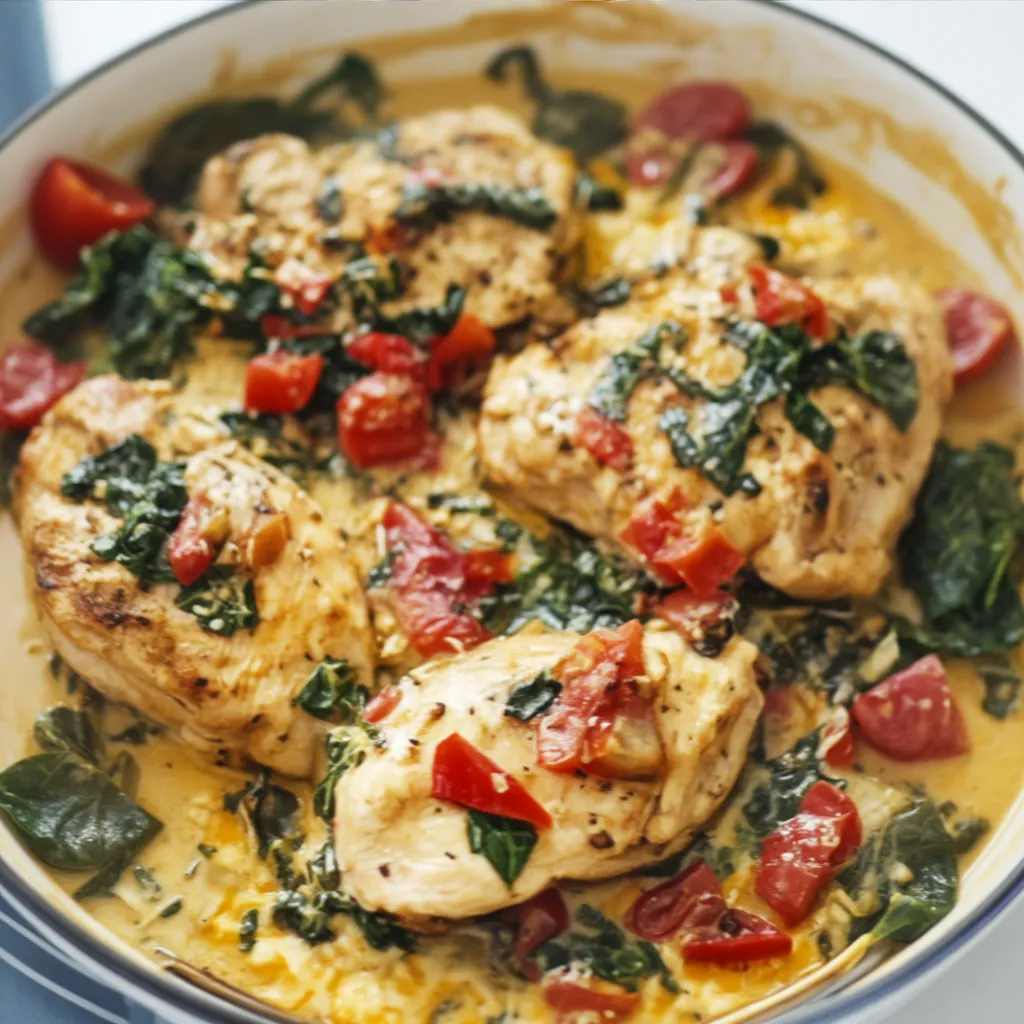 Searing chicken for Tuscan chicken recipe