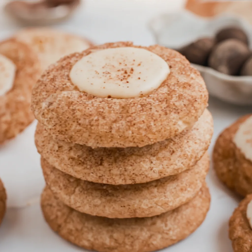 Classic Snickerdoodle Christmas Cookies 21 Rolling Snickerdoodle dough in cinnamon sugar