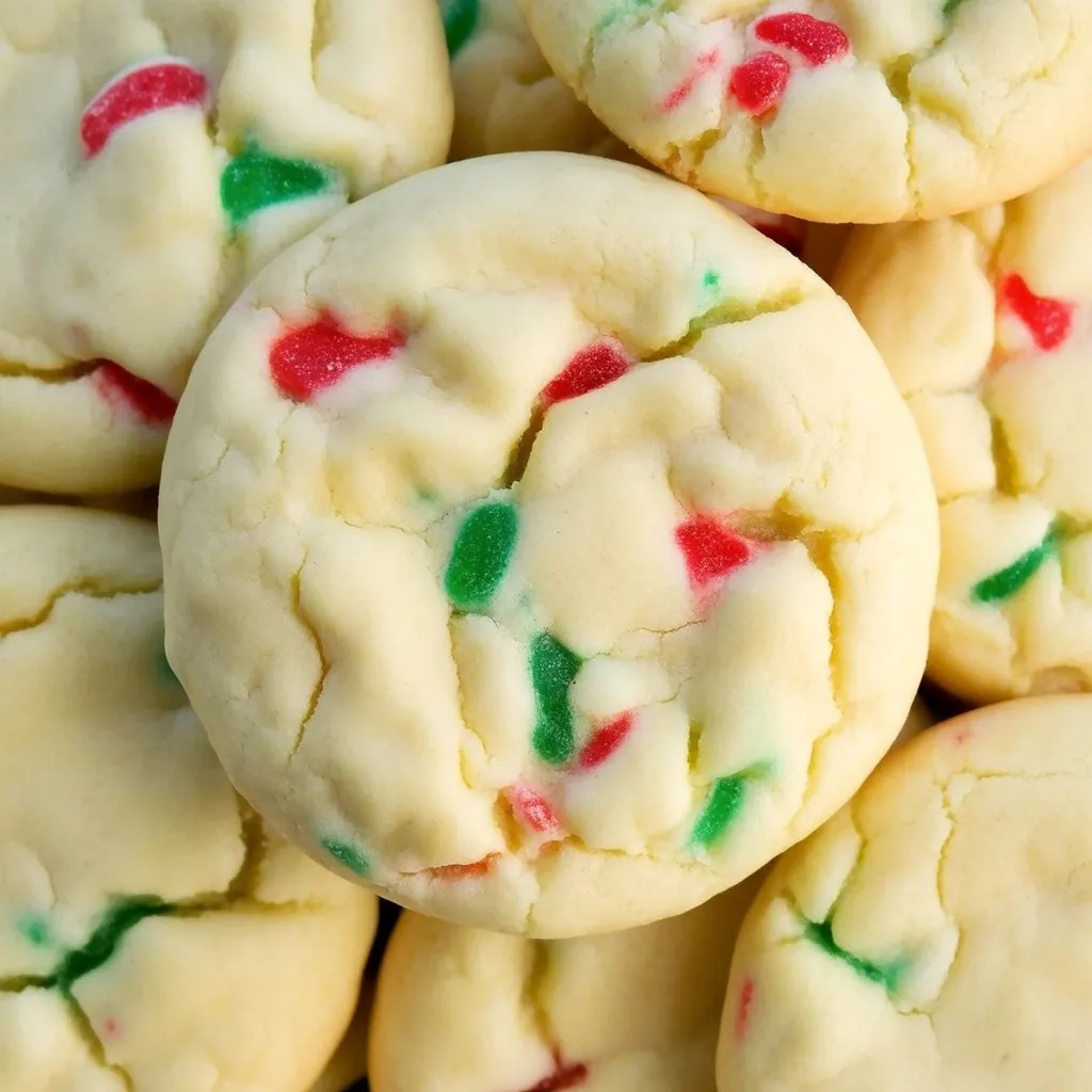 Sprinkle Butter Cookie Ingredients Ingredients for making sprinkle butter cookies laid out on a counter