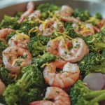 Crockpot Lemon Garlic Shrimp and Broccoli