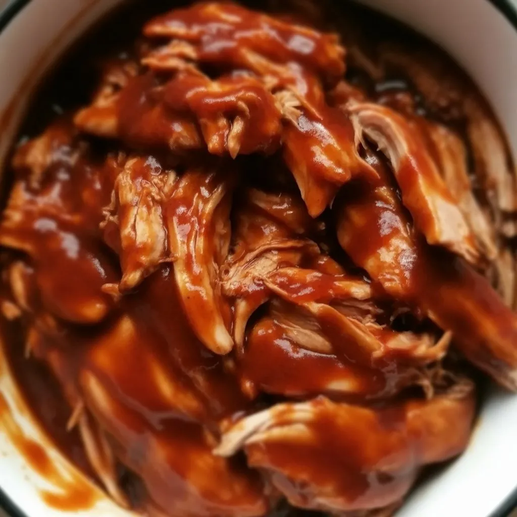 Ingredients for making BBQ pulled chicken