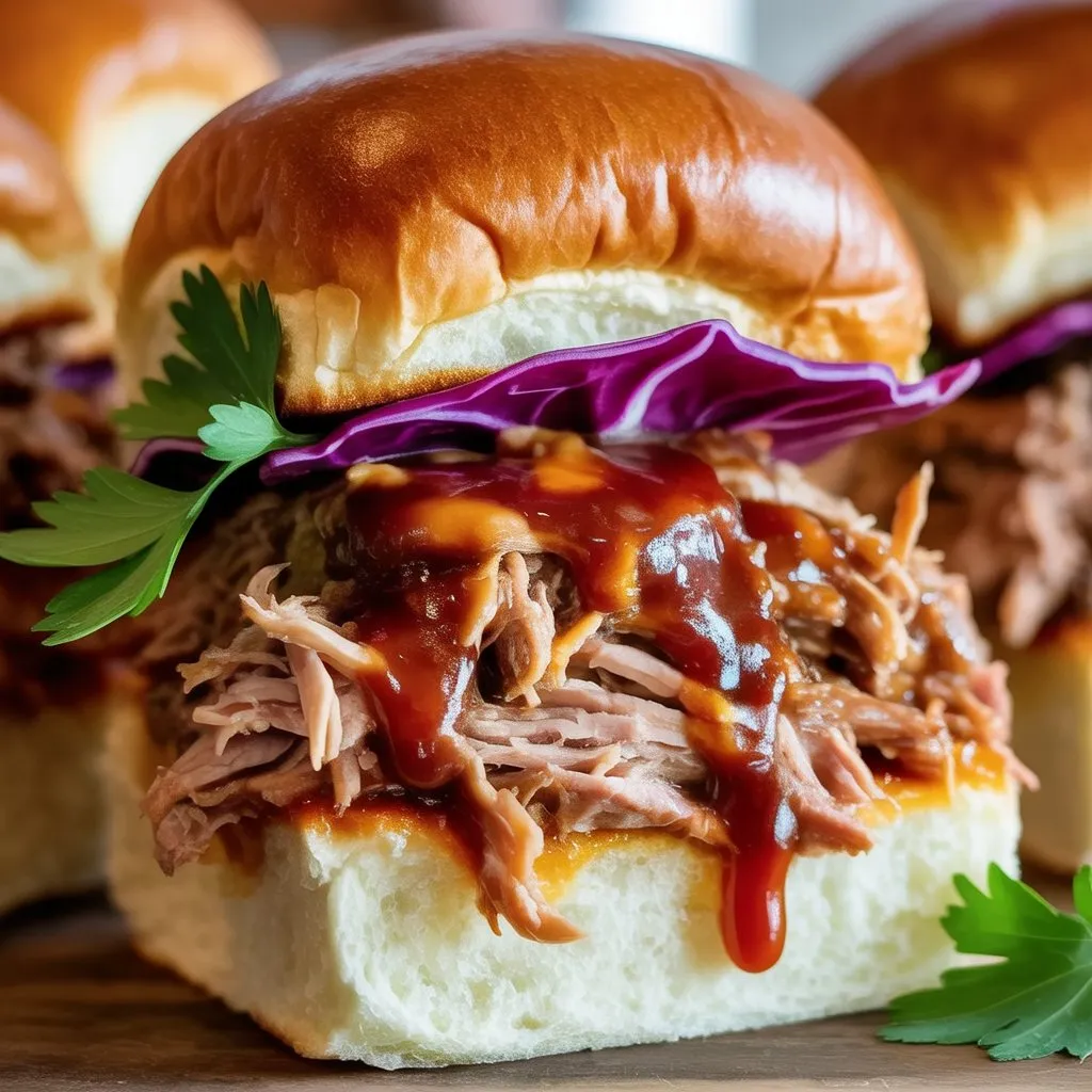 Mixing the BBQ sauce for pulled chicken