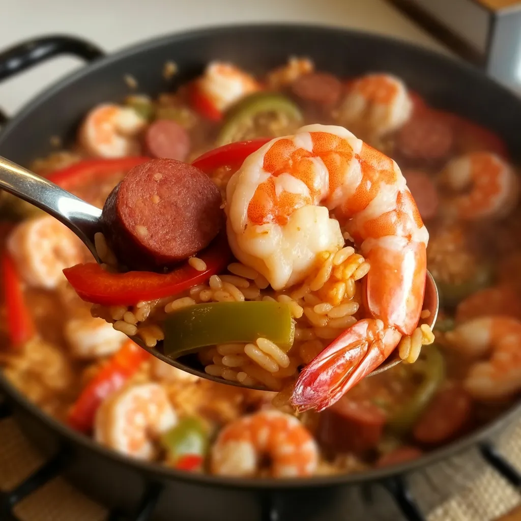 Ingredients for Cajun Shrimp and Sausage Ingredients for Slow Cooker Cajun Shrimp and Sausage laid out on a counter
