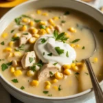 Crockpot White Chicken Chili with toppings