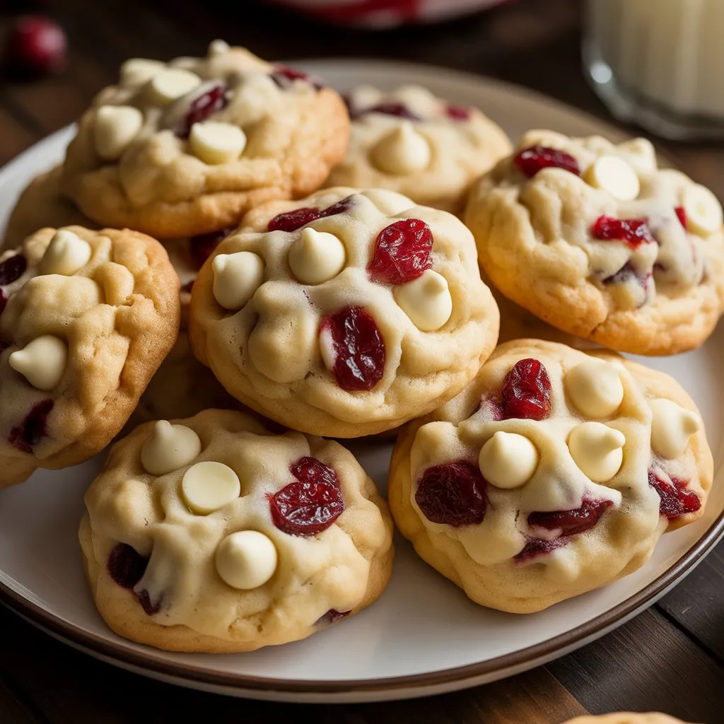 White Chocolate Cranberry Cookies for Christmas 23 Mixing dry ingredients for white chocolate cranberry cookies