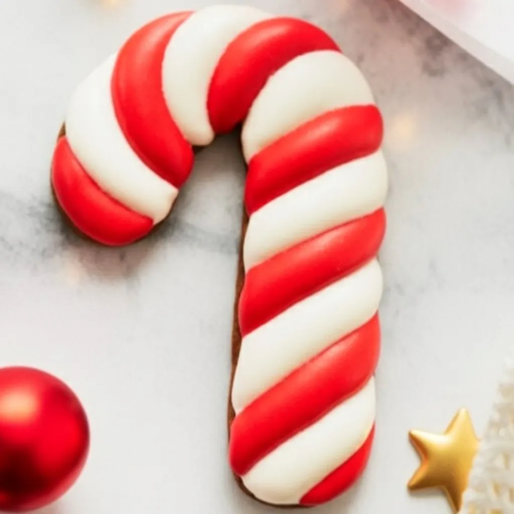 Chocolate Dipped Candy Cane Cookies 23 Twisting red and white cookie dough for Candy Cane Cookies