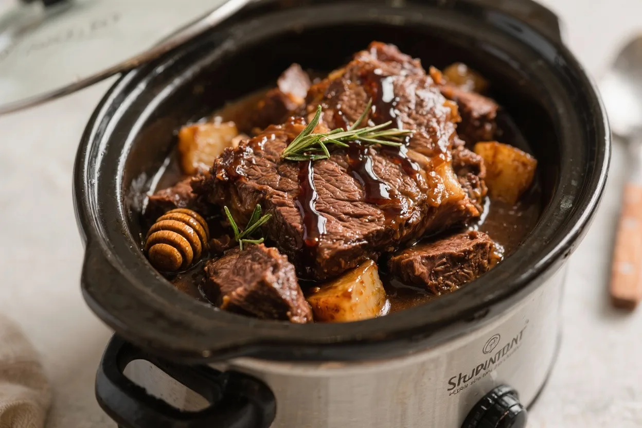 tmpip8hwde7 -Slow Cooker Honey Balsamic Pot Roast - Tender, Tangy, and Comforting