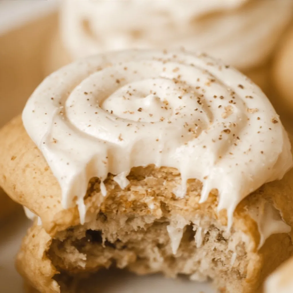 Soft Frosted Eggnog Cookies for Cozy Evenings 32 Frosting soft eggnog cookies with nutmeg