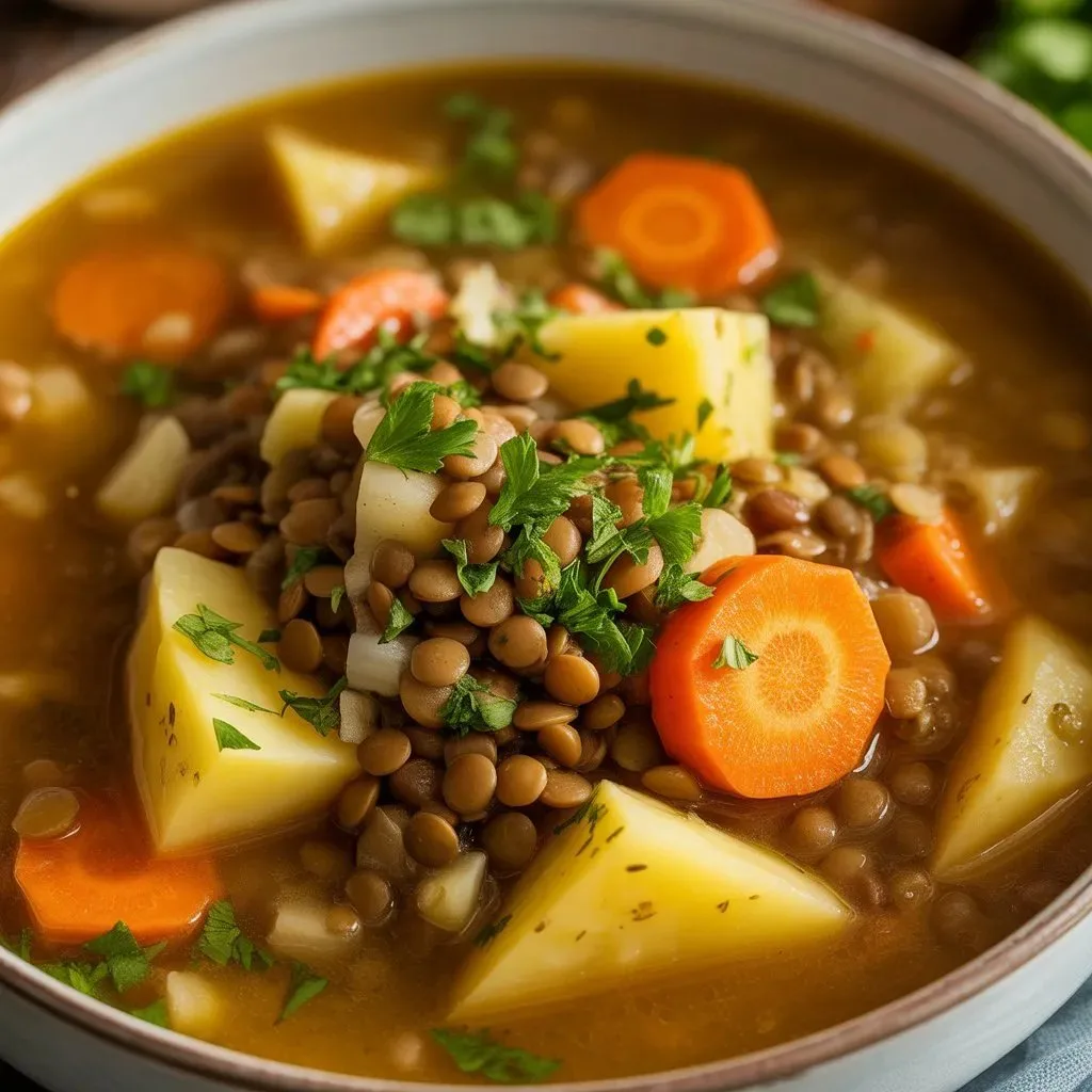 EASY LENTIL POTATO SOUP 21 EASY LENTIL POTATO SOUP