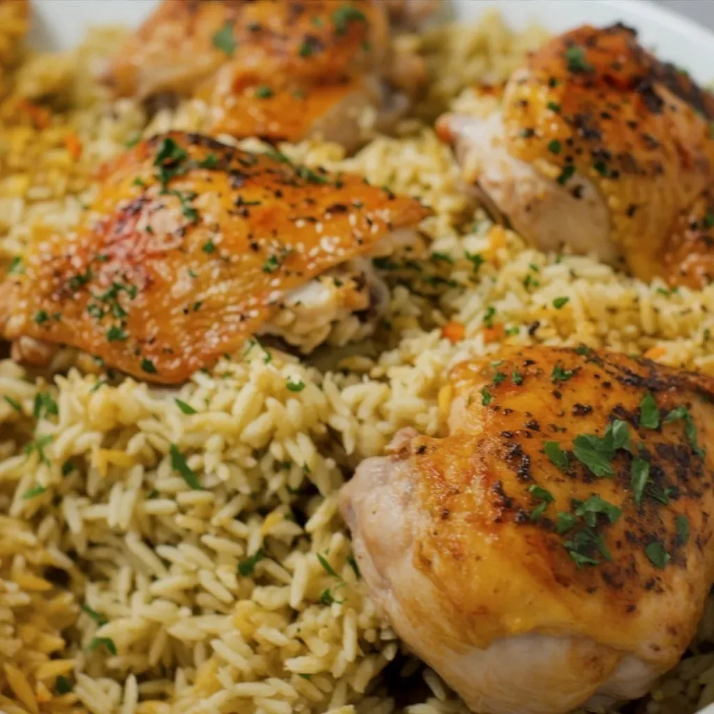 Oven Baked Chicken and Rice