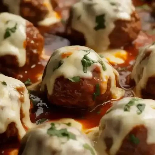 Crockpot French Onion Meatballs