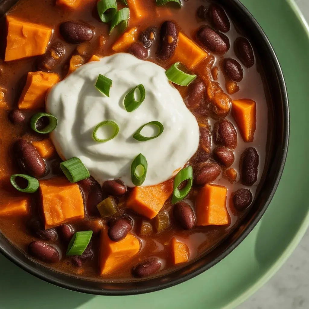 Crock Pot Sweet Potato Black Bean Chili