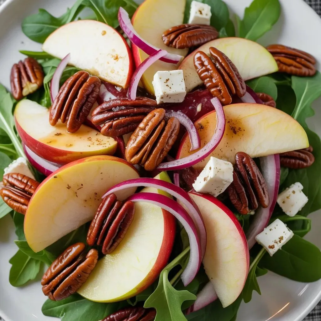 Apple Arugula Salad With Maple Pecans 19 Apple Arugula Salad With Maple Pecans