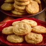 Plate of freshly baked apple cookies topped with cinnamon