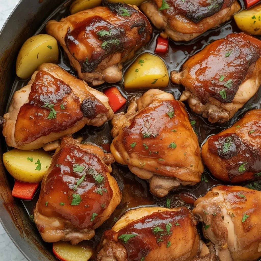 Easy Sweet Hawaiian Chicken slow cooked in a crockpot