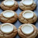 Eggnog Snickerdoodle Thumbprint Cookies decorated for the holidays
