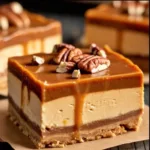 Delicious Fall Pumpkin Bars topped with cream cheese frosting and pumpkin seeds.