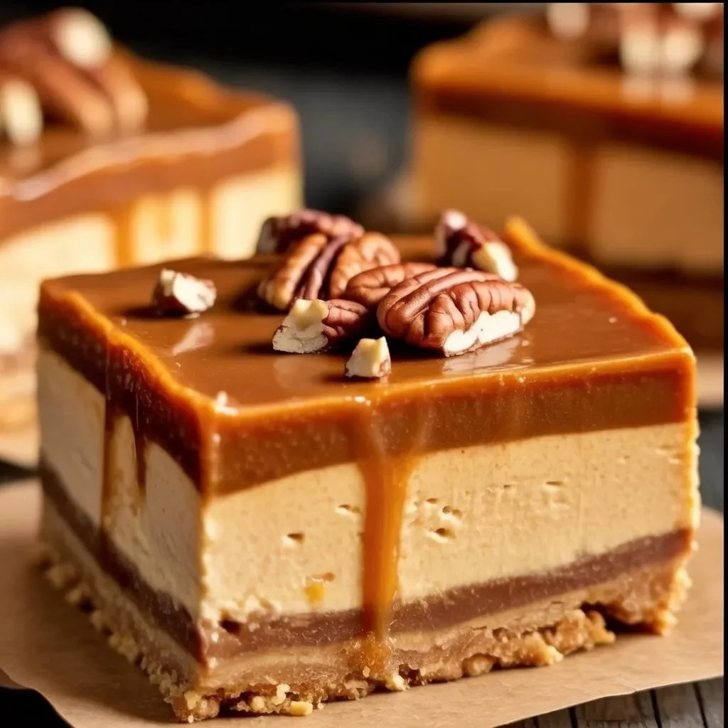 Delicious Fall Pumpkin Bars topped with cream cheese frosting and pumpkin seeds.