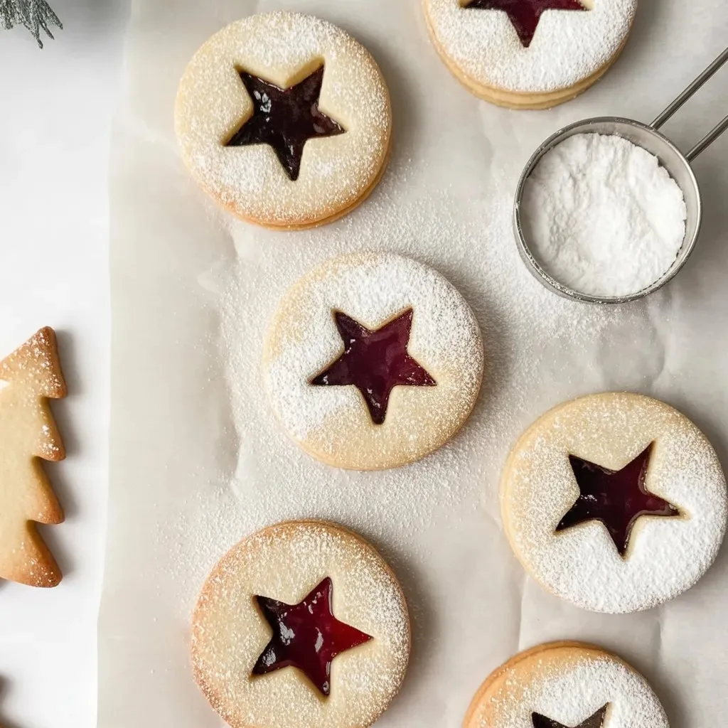 White Chocolate Dipped Gingerbread Stars