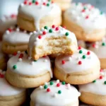Homemade peppermint meltaways on a decorative plate