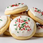 A plate of beautifully decorated Italian Christmas cookies ready for the holiday season.