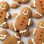 Soft gingerbread cookies displayed on a festive plate