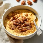 Quick Pumpkin Pie Greek Yogurt topped with cinnamon and pumpkin spice