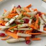 Vibrant Apple Cranberry Carrot Salad with fresh ingredients and colors
