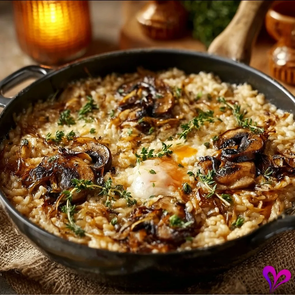 French Onion & Mushroom Baked Risotto 23 French Onion & Mushroom Baked Risotto