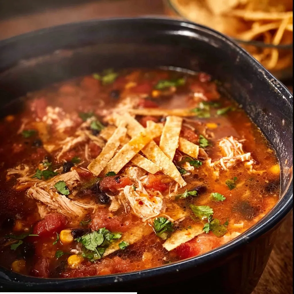 Homemade Crockpot Chicken Tortilla Soup 23 Homemade Crockpot Chicken Tortilla Soup
